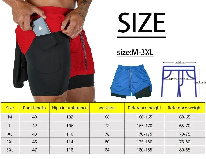 Shorts de Sport Homme Multi-performance